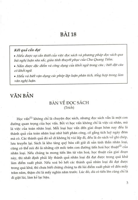 [SGK Scan] Bàn về đọc sách (trích) - Sách Giáo Khoa - Học Online Cùng Sachgiaibaitap.com