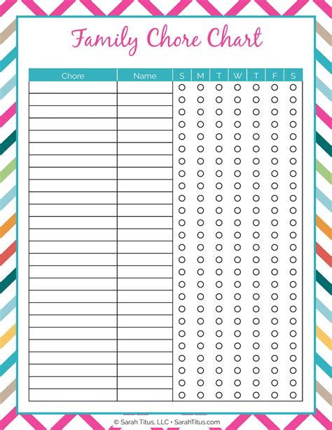 Cleaning Binder: Family Chore Chart - Sarah Titus