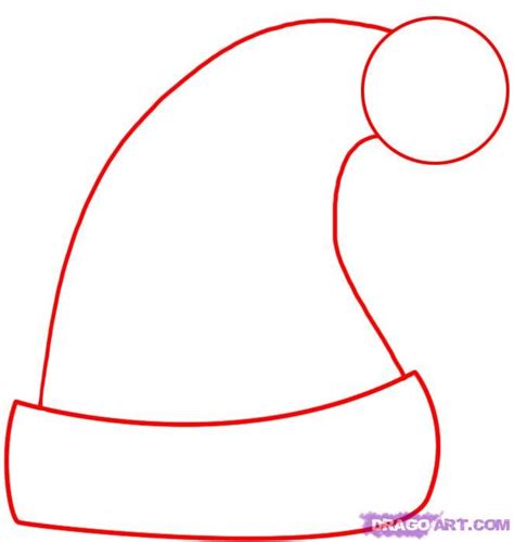 How to Draw a Santa Hat