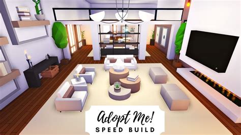 How To Make A Modern Party House In Adopt Me - living room