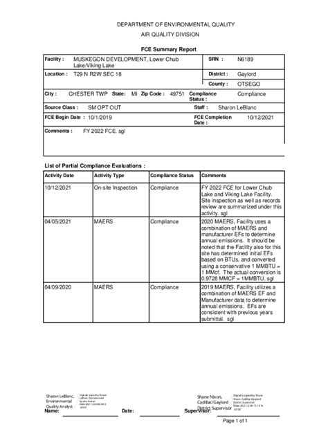 Fillable Online 1 Muskegon Lake Area of Concern Habitat Restoration ...