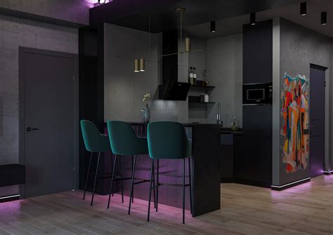 NEON apartment on Behance