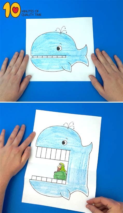 Jonah and the Whale Craft | Manualidades cristianas, Manualidades escolares dominicales ...