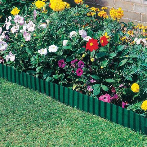 4”/6”/8” Green Plastic Lawn Edging Decorative Fence Path Border Plant ...