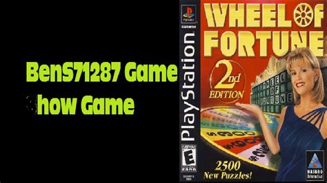 Wheel Of Fortune 2nd Edition PS1 Game 43 - YouTube