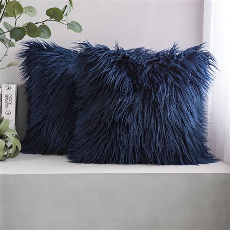 Phantoscope Luxury Mongolian Fluffy Faux Fur Series Decorative Throw ...