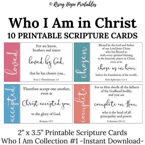 Who I Am In Christ Printable Pdf - Printable Word Searches