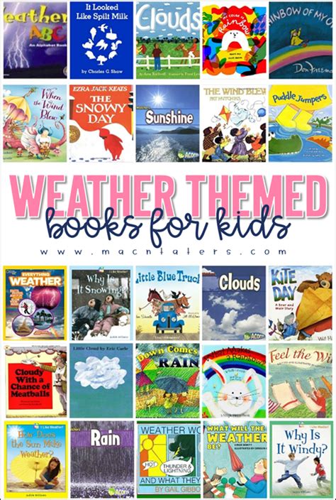 Weather Themed Books for Kids | Lets Play.Learn.Grow