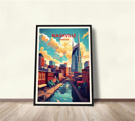 Nashville Poster Tennessee Poster Nashville Print Nashville - Etsy