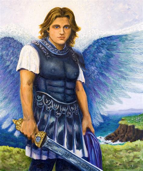 St Michael the Archangel Painting by Patty Kay Hall