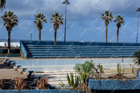 Premium Photo | Empty stadium. quarantine. empty stadium seats - background