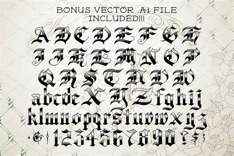 Tattooers Old English Font | Lettering alphabet, Tattoo lettering styles, Old english font tattoo