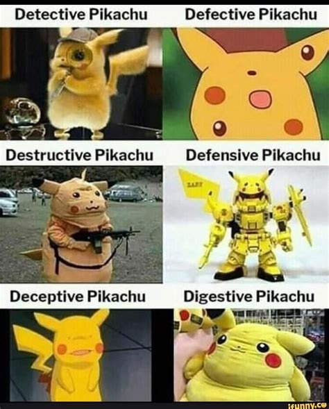 Detective Pikachu Defective Pikachu - iFunny | Meme divertido, Memes divertidos, Imágenes hilarantes