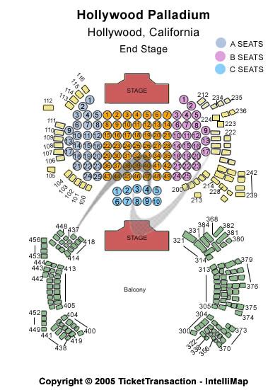 Hollywood Palladium Seating Chart | Hollywood Palladium at Sunset Boulevard