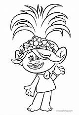 Trolls World Tour Coloring Pages sketch template