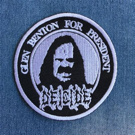 DEICIDE Glen Benton for President Embroidered Patch Cannibal Corpse Morbid Angel Suffocation ...