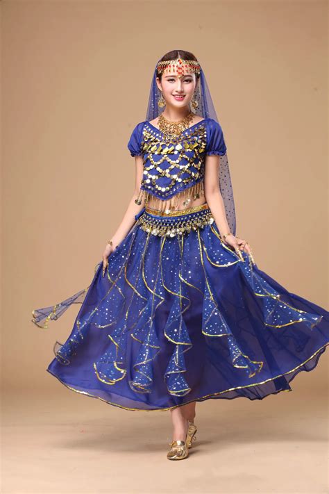 Women Full Set Belly Dance Costume Lady Bellydance Wear for Competition ...