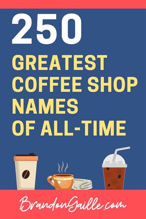 250 Real Catchy Coffee Shop House Names | Coffee shop names, Shop name ...