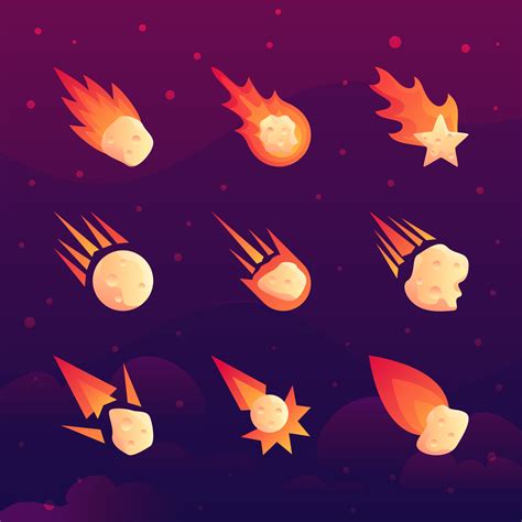 Meteor Icon Collection 2836735 Vector Art at Vecteezy