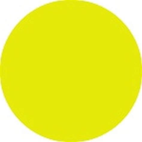 Circle Color Coded Labels | 3/4" Diam. Color Code Label, Fluorescent Chartreuse Circle | America ...