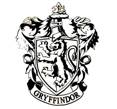 Gryffindor House Crest Coloring Page Coloring Pages