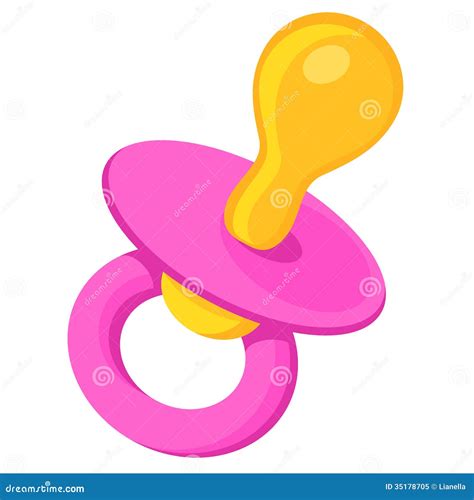 Baby s dummy stock vector. Illustration of child, plastic - 35178705