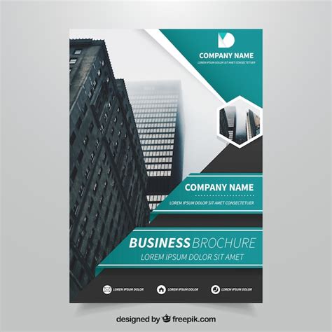 Modern business leaflet template Vector | Free Download