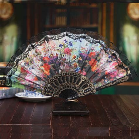 Aliexpress.com : Buy New Chinese Style Folding Fan 1PC Lace Hand Held ...