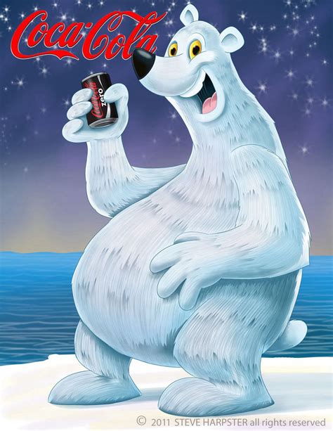 Coke Bear Coca Cola Poster, Coca Cola Polar Bear, Polar Bear Art, Polar Bears, Bear Artwork ...