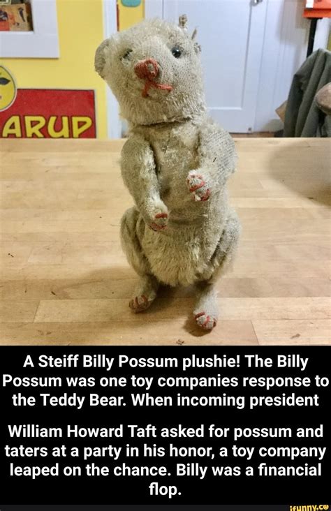 A Steiff Billy Possum plushie! The Billy Possum was one toy companies ...