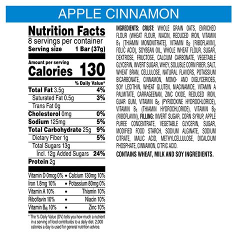 Kellogg's Nutri-Grain Apple Cinnamon Cereal Bars 10.4 oz 8 Count Fruit ...