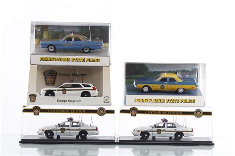 Lot - Pennsylvania State Police Collectible Car Replicas-Lot Of 5