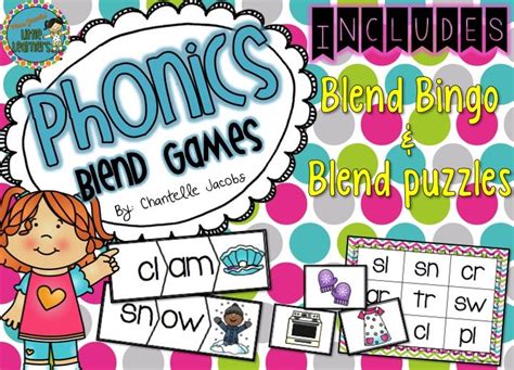 Phonics: Blends Literacy Group Games | Phonics, Phonics blends ...