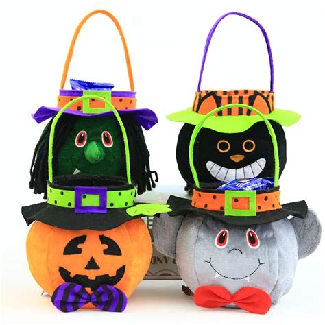 Carrywon Halloween Candy Bag Gift Bags Pumpkin Trick or Treat Bags ...