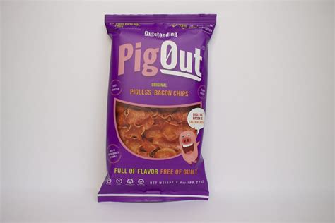 Original PigOut Pigless Bacon Chips | PigOut Vegan Bacon Chips ...