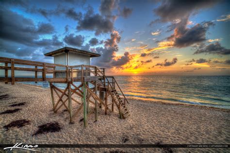 Summer Beach Sunrise Lantana Florida | HDR Photography by Captain Kimo