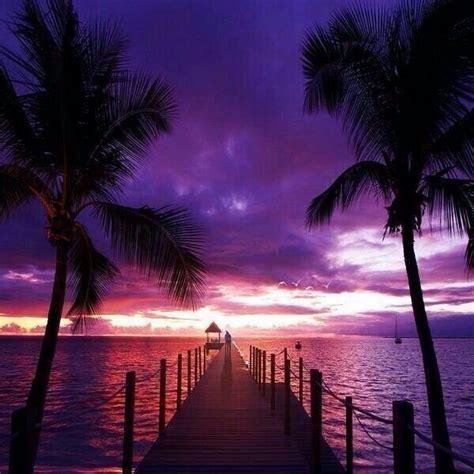 Purple Sunset, Hawaii Hawaiian Sunset, Sunrise Sunset, Dream Vacations, Vacation Spots, Vacation ...