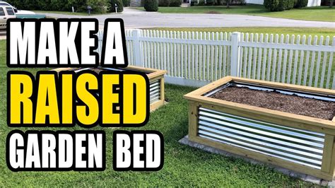 Building a Raised Garden Bed with Corrugated Steel - YouTube