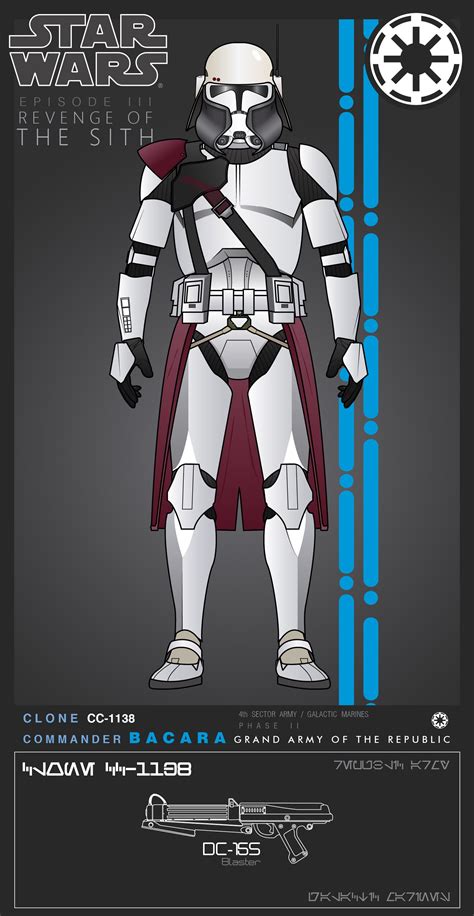 Clone Marshal Commander Bacara by efrajoey1 | Star wars pictures, Star wars poster, Star wars ...