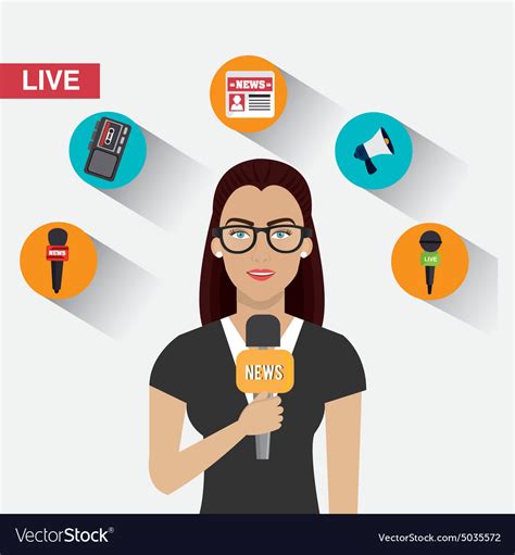 Journalism design Royalty Free Vector Image - VectorStock