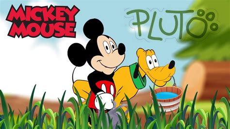 Mickey Mouse and Pluto Song - P-L-U-T-O Dog Nursery Rhyme - YouTube