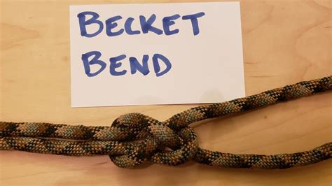 How to Tie a Becket Bend - YouTube