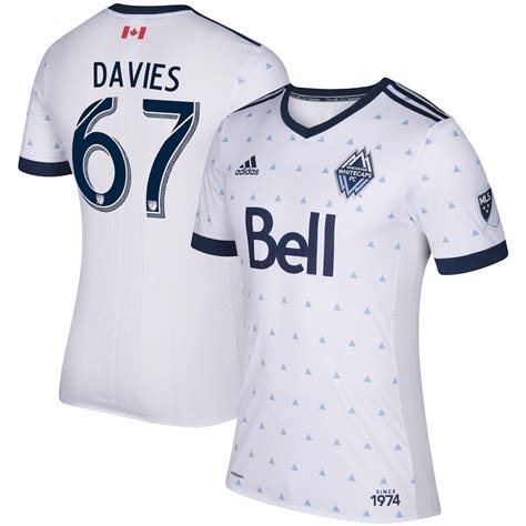 Men's adidas Alphonso Davies White Vancouver Whitecaps FC 2017/18 ...