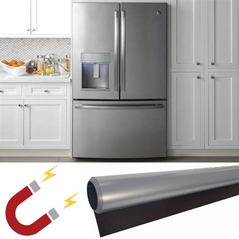 Magnetic Brushed Stainless Steel Refrigerator Cover Skins – Best ...