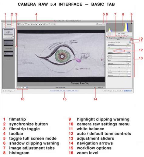 Camera Raw 5.4 Interface | Reframing Photography