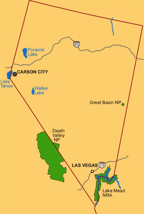 Nevada State Parks Map - Printable Map