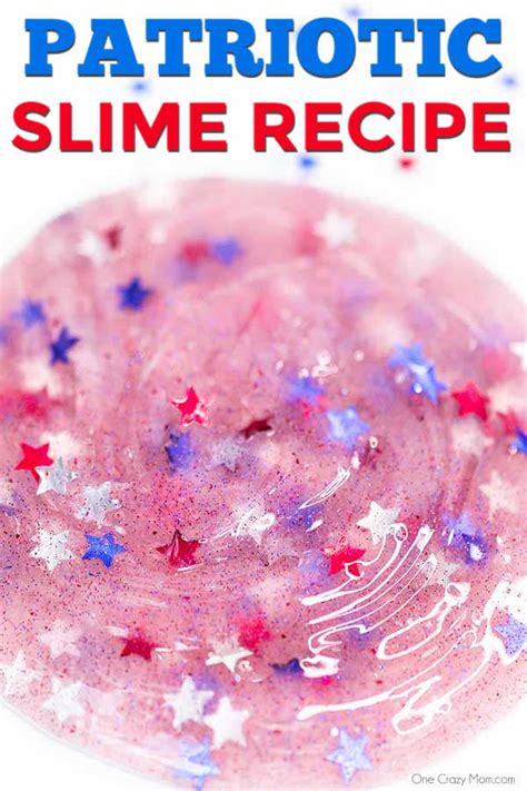 4th of July slime - easy red white and blue patriotic slime