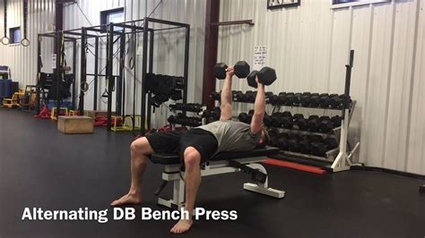 Alternating and 1-Arm DB Bench Press Variations - YouTube