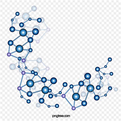 Molecular Structure Vector Hd Images, Blue Molecular Structure, Vector Png, Molecule, Molecular ...