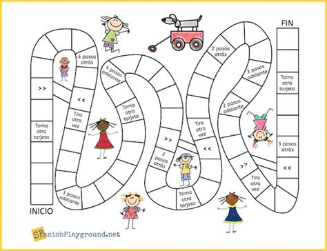 Printable Spanish Board Games and Question Cards - Spanish Playground